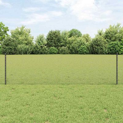 vidaXL Zváraný drôtový plot s podperou 10 x 0,6 m PVC potiahnutá oceľ