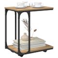 vidaXL Bočný stôl Remeselný dub 50 x 35 x 55.5 cm Kompozitné drevo