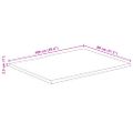 vidaXL Stolová doska 100x80x2,5 cm obdĺžnik akáciový masív živá hrana