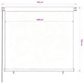 vidaXL Vonkajšia zatemňovacia roleta 165 (Š) x 140 (V) cm hnedá HDPE