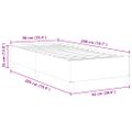 vidaXL Posteľ s pružinovým rámom Svetlosivá 90 x 200 cm