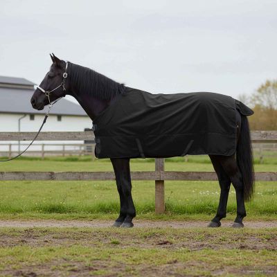 vidaXL Plášť pre kone Tmavozelená a čierna 115 cm Polyester