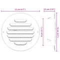 vidaXL Kryty vzduchových ventilátorov 4 ks Strieborná 80 mm