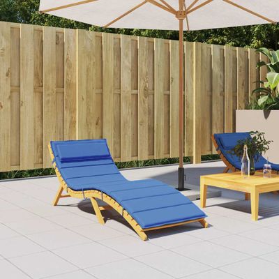 vidaXL Podložka na ležadlo kráľovská modrá 180x60x4cm oxfordská látka