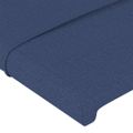 vidaXL Čelo postele so záhybmi modrý 147x23x78/88 cm látka