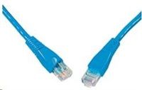 Solarix - patch kábel CAT6 UTP PVC 0,5 m modrý