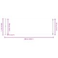 vidaXL Zaťahovacia bočná markíza na terasu 200x600 cm červená