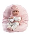 Llorens 63504 NEW BORN HOLČIČKA - realistická bábika bábätko s celovinylovým telom - 35 cm