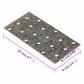vidaXL Dierované plechy 40 ks 2 mm 120x60 mm pozinkovaná oceľ