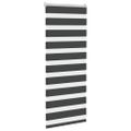 vidaXL Zebra roleta čierna 65x100 cm šírka látky 60,9 cm polyester