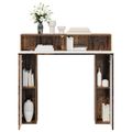 vidaXL Rám krbu Staré drevo 102 x 18 x 100,5 cm Kompozitné drevo