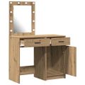 vidaXL Toaletný stolík 2 ks Hnedá 50 x 41 x 135 cm Kompozitné drevo