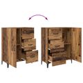 vidaXL Servírovacia skriňa Staré drevo 69,5 x 34 x 90 cm