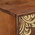 vidaXL Servírovacia skriňa Hnedá 60 x 33 x 75 cm Masívne mango drevo