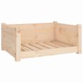 vidaXL Pelech pre psa 65,5x50,5x28 cm masívne borovicové drevo