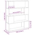 vidaXL Zostava TV skriniek 100 x 24 x 124,5 cm Čierny dub