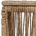 vidaXL Záhradný stôl Beige a čierna 55 x 55 x 37 cm PE ratan a sklo
