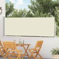 vidaXL Zaťahovacia bočná markíza na terasu 100x514 cm, krémová