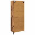 vidaXL Highboard 2 ks Staré drevo 69,5 x 34 x 180 cm Kompozitné drevo