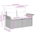 vidaXL Súprava záhradných pohoviek 5 ks Béžová polyratan