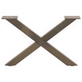 vidaXL Nohy konferenčného stolíka v tvare X, 2 ks, prírodná oceľ, 50 x (30-31) cm, oceľ
