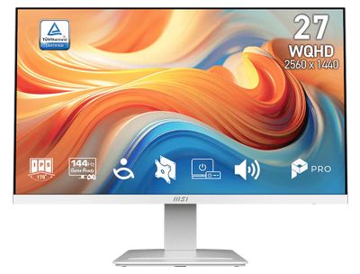 MSI Pro/MP273QW E14/27''/IPS/QHD/144Hz/1ms/Biela/3R