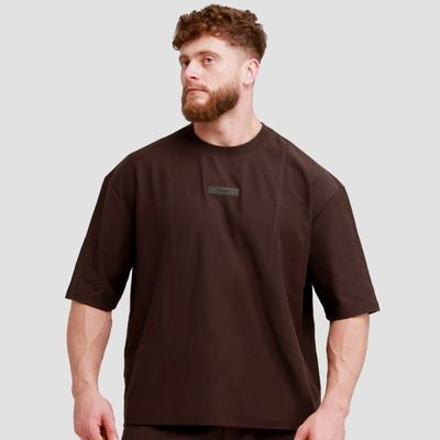 Tričko Oversized Unstoppable Brown - GymBeam, veľkosť XXL, veľkosť oblečenia XXL