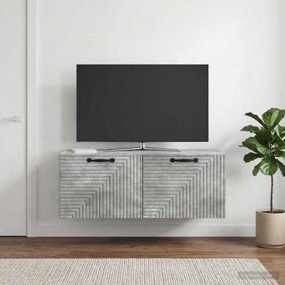 vidaXL Nástenná TV skrinka Nástenný Betónovo sivá 78,5 x 31 x 30 cm