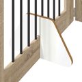 vidaXL Skladacia psia brána so stojanmi 4 ks Dub sonoma 321 cm