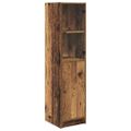 vidaXL Highboard Staré drevo 35 x 37 x 142 cm Kompozitné drevo