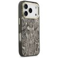 Puzdro Guess Python Pattern MagSafe pre iPhone 17 Pro Max hnedá