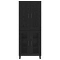 vidaXL Highboard 2 ks Čierny dub 69,5 x 34 x 180 cm