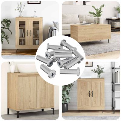 vidaXL Zámková matica 2857 pcs Strieborná Oceľ