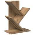 vidaXL Polica na knihy Tree 3-podlažná 30 x 18 x 40 cm Dub artisan