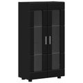 vidaXL Servírovacia skriňa FLORIN 55,5 x 29 x 100 cm Čierna