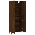 vidaXL Vysoká skrinka hnedý dub 69,5x34x180 cm spracované drevo