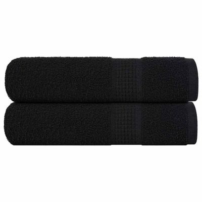 vidaXL Utierky na ruky FROGN 2 ks čierne 50x100 cm 360 g/m²