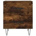 vidaXL Nočné stolíky 2 ks dymový dub 40x35x47,5 cm kompozitné drevo