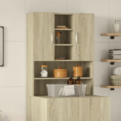 vidaXL Skrinka na práčku dub sonoma 70,5x24x90 cm