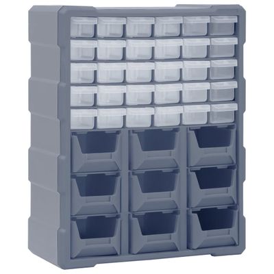 vidaXL Organizér s 39 zásuvkami 38x16x47 cm