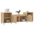 vidaXL TV skrinka dub sonoma 160x35x55 cm spracované drevo