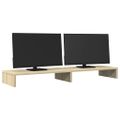 vidaXL Stojan na monitor dub sonoma 100x27x10 cm kompozitné drevo