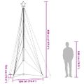 vidaXL LED vianočný stromček 615 LED studená biela 404,5 cm
