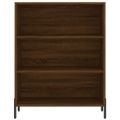 vidaXL Vysoká skrinka hnedý dub 69,5x34x180 cm spracované drevo