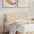 vidaXL Poduška na chrbát Krémová 140 x 50 cm Mikrovlákno