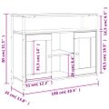 vidaXL Komoda sivá sonoma 100x35x80 cm kompozitné drevo