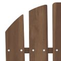 vidaXL 2-miestna záhradná stolička Adirondack jedľový masív hnedá
