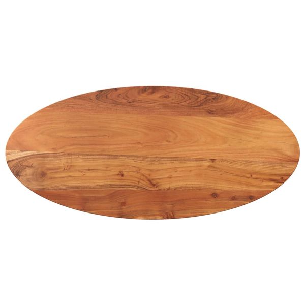 vidaXL Stolová doska 110x50x2,5 cm oválna masívna akácia
