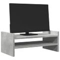 vidaXL Stojan na monitor betónovosivý 50x27x20 cm kompozitné drevo