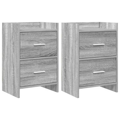 vidaXL Nočné stolíky 2 pcs Sivý Sonoma 40 x 30 x 60 cm